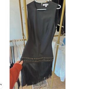 Black Fringe Dress
